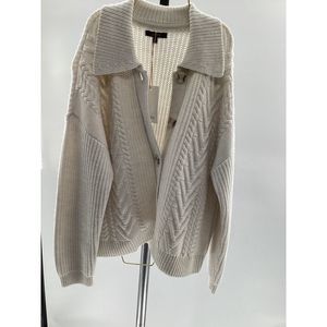 Quince Women's Australian Merino Wool Collared Cardigan White XS